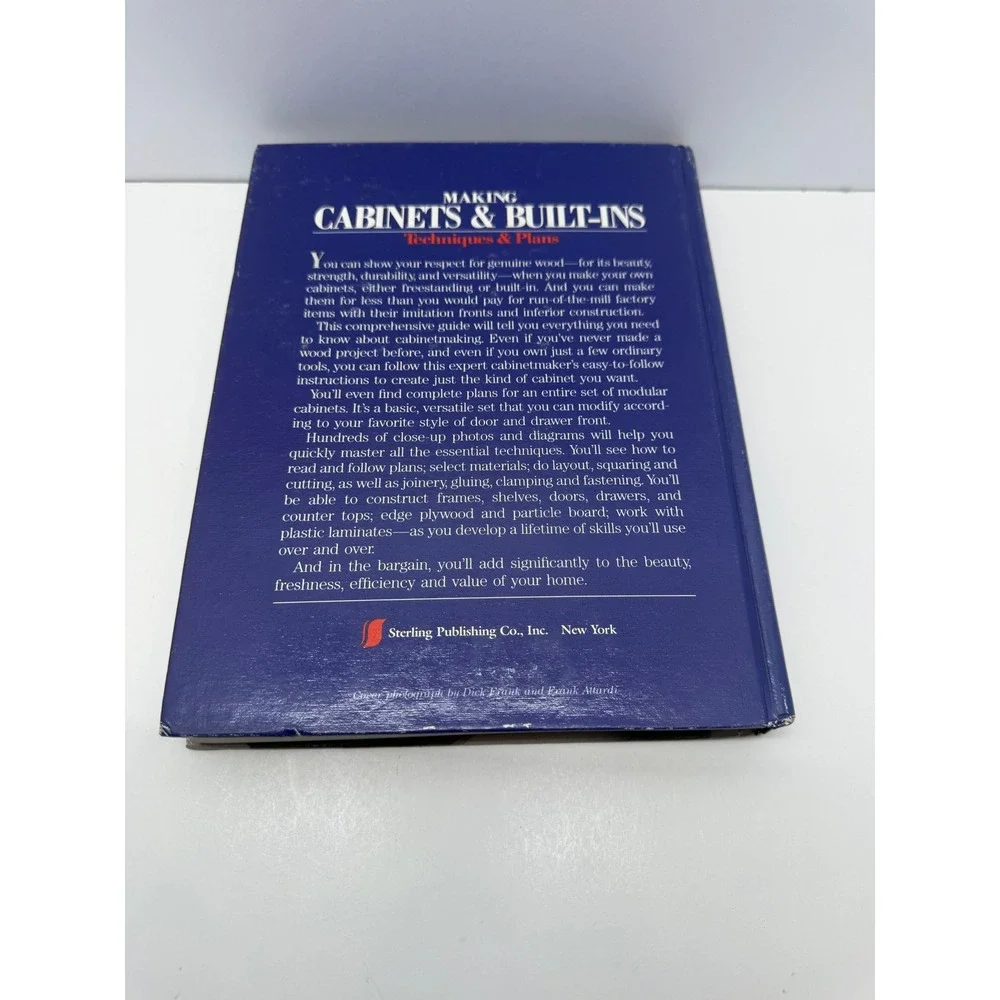 Making Cabinets & Built-Ins Techniques & Plans Sam Allen Woodworking Book 1986